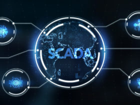 System Supervisory Control And Data Acquisition technology concept. SCADA. 3d illustration